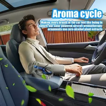 Креативный освежитель воздуха для автомобиля на солнечных батареях Декоративные ароматизаторы Аксессуары для салона автомобиля Автомобильный солнечный диффузор духов синий