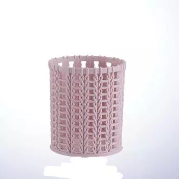 Креативный пластиковый держатель для ручек из ротанга, многофункциональные полые коробки, настольные офисные канцелярские принадлежности, ведро, пенал, контейнер