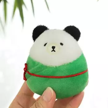 Креативный плюшевый брелок с пандой Zongzi, кулон, фестиваль лодок-драконов, маленький подарок, милая кукла-панда, поздравления с днем рождения для мужчин и женщин, подарки