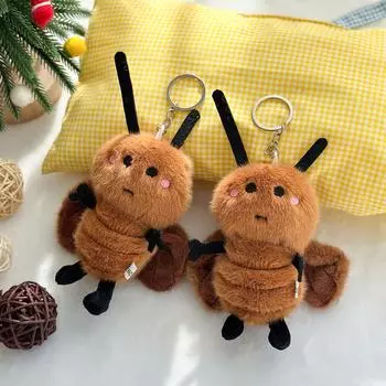 Креативный плюшевый кулон в виде таракана, пародия на уродливую симпатичную маленькую крепкую сумку-брелок для куклы, подвесное украшение для куклы, подарок 15cm