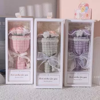 Креативный подарок на День святого Валентина Qixi Маленький ароматный букет роз Подарочная коробка Мыло Цветок Выпускной Подарок на день рождения для девушки