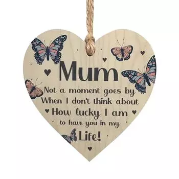 Креативный подарок, украшение, подарок, деревянные подвесные украшения, подарки для мамы и бабушки 2D Flat One Size