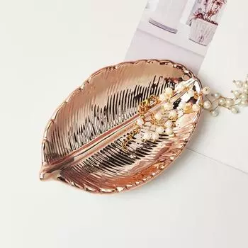 Креативный поднос для ювелирных изделий Роскошные демонстрационные тарелки Европейский стиль Поднос для хранения Главная серебряный