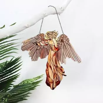 Креативный подвесной ремешок с крыльями ангела, акриловый декоративный дизайн