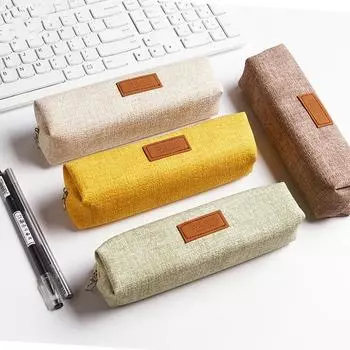 Креативный простой пенал для студентов, однотонный пенал, женская канцелярская сумка для мальчиков и девочек, ручка розовый