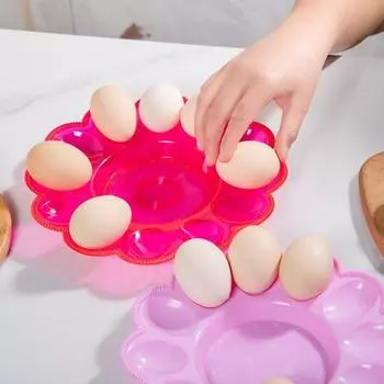 Креативный, простой в очистке, держатель для яиц из 12 сеток, переработанный, простой, пластиковый, безопасный, для холодильника, лотки для яиц, бытовые