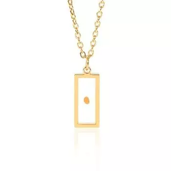 Креативный прямоугольник сухоцвета желаний семена времени драгоценный камень ожерелье креативный подарок на день рождения праздник золотой