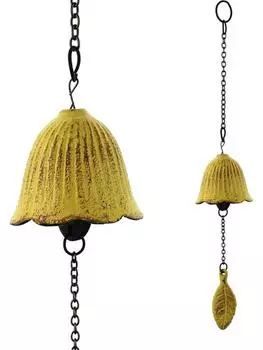 Креативный японский чугунный колокольчик ветра, подвесное украшение, металлический ретро колокольчик ветра, балкон, открытый сад, подвесной кемпинг, фестиваль, вечерние украшения дома розовый