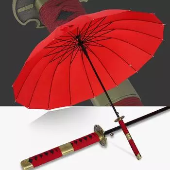 Креативный японский зонт в стиле ниндзя, самурайский меч, мужские большие зонты от дождя, женские ветрозащитные зонты с длинной ручкой, автоматический открытый зонт Sombrilla