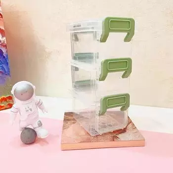 Креативный ящик для хранения Мини Симпатичный настольный ящик для хранения Аксессуары для домашнего хранения жёлтый