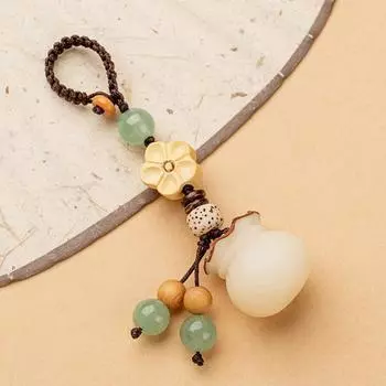 Креативный ремешок для мобильного телефона, брелок для ключей, кулон на сумку в китайском стиле, ручная работа, кулон унисекс в стиле бодхи для благословения