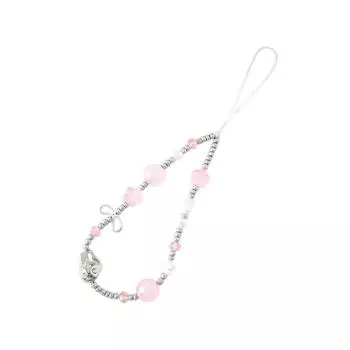 Креативный ремешок для мобильного телефона с сердечком и жемчугом, бусины, шнурок, брелок, сумка для багажа, аксессуары, защита от потери мобильного телефона