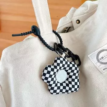 Креативный ремешок из ткани, брелок с цветком, аксессуары, рюкзак, украшения, кулон розовый