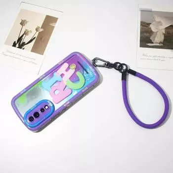 Креативный ремешок ярких цветов, брелок для чехла для телефона, женский анти-потерянный узел, веревочный ремешок, автомобильные брелки, аксессуары «сделай сам», брелок as the picture