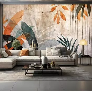 Креативный ретро-цветок, фреска, птицы и обои с птицами, гостиная, спальня, фон, настенная фреска, домашний декор 200 cm(W) x 140 cm(H)