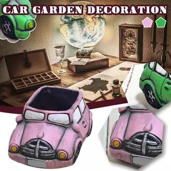 Креативный ретро-стиль автомобильный сад украшения грузовик цветочный горшок с автомобильным светом