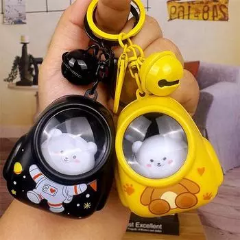 Креативный романтический рюкзак со звездным небом, милый светящийся ночник, астронавт, брелок для автомобиля, сумка, маленькая подвеска, небольшой подарок, праздничное украшение