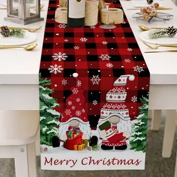 Креативный рождественский флаг на стол, американская легкая роскошная водонепроницаемая скатерть, украшение стола для свадебной вечеринки, скатерти One Size