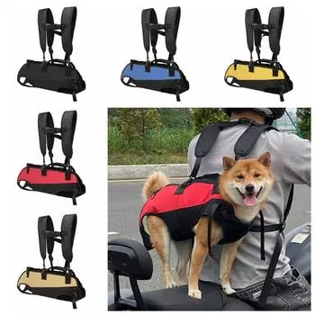 Креативный рюкзак-переноска для домашних животных из ткани Оксфорд, горизонтальный обнимающийся рюкзак для переноски щенков Товары для домашних животных M синий