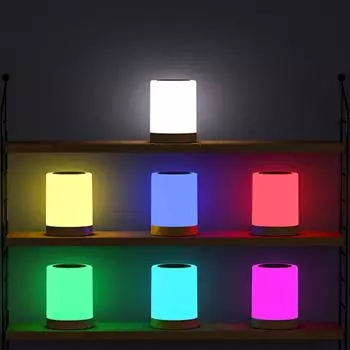 Креативный сенсорный ночник для спальни, освещение для спальни, подвесной таймер для мамы и ребенка белый