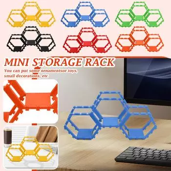 Креативный шестиугольный сотовый стенд для сращивания, креативный стенд для показа игрушек One Size чёрный