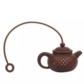 Креативный силиконовый чайный пакетик в форме листа, горшок для заварки, фильтр в форме чайника, безопасная очистка, 2 цвета