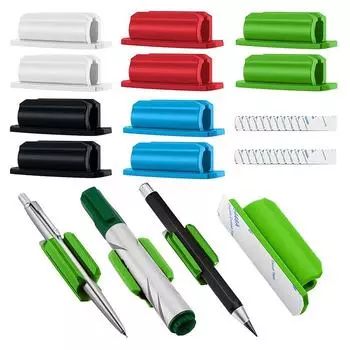 Креативный силиконовый контейнер для ручек, клейкий чехол для ручки, канцелярские принадлежности для учебы, школьные принадлежности, клейкий силиконовый держатель для ручек as the picture