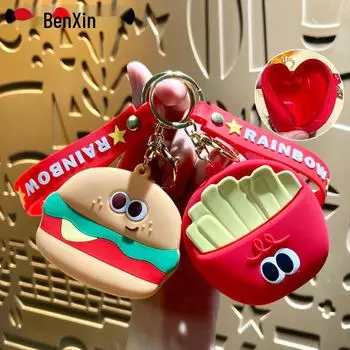 Креативный силиконовый кошелек для монет: Милый детский подарок, сумка для монет, держатель для наушников, подвеска для ключей Single OPP Bag Packaging