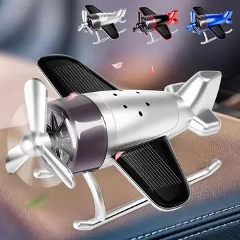 Креативный солнечный самолет освежитель воздуха для автомобиля центральное управление самолет орнамент мини украшение автомобильный парфюм освежитель воздуха аромат серебряный