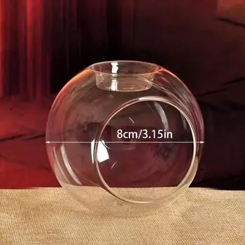 Креативный стеклянный подсвечник для свадебного украшения, экологическая ваза, прозрачный микропейзаж 8cm