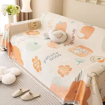 Креативный стиль Ins, милый диван-полотенце, чехол для дивана из синели, универсальный универсальный чехол, чехол для дивана, не царапающий ткань 180*130cm