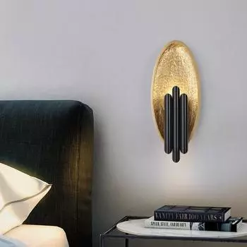 Креативный светодиодный роскошный настенный светильник Sunshell для гостиной, спальни и прихожей, настенное бра в скандинавском стиле, домашний декор, мебель 3000k золотой
