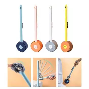 Креативный Tpr туалетный ершик мягкий силиконовый для головки с держателем набор настенный Drosphip серый