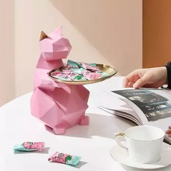 Креативный входной лоток для хранения ключей, украшение для гостиной, телевизора, кошки, украшение для дома, подарок на новоселье