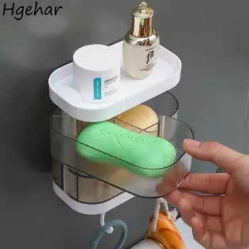 Креативный вихревой мыльница прозрачный портативный настенный чехол для слива водонепроницаемый держатель для контейнера для хранения в ванной