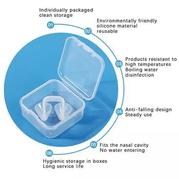 Креативный водонепроницаемый носовой зажим для плавания, полезный многоразовый силиконовый зажим для защиты носа для плавания, аксессуары для дайвинга и серфинга прозрачный