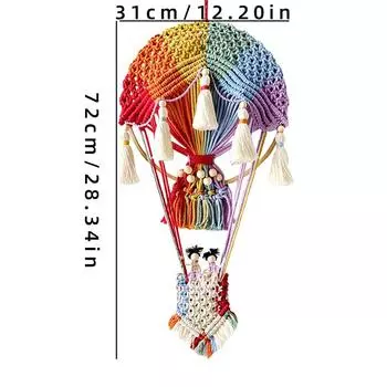 Креативный воздушный шар настенный гобелен ручной работы тканый настенный декор в стиле бохо украшение для дома фон комнаты