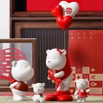 Креативный воздушный шар в виде медведя для украшения помолвки, гостиной, украшения дома для молодоженов, свадебный подарок для лучших друзей пары