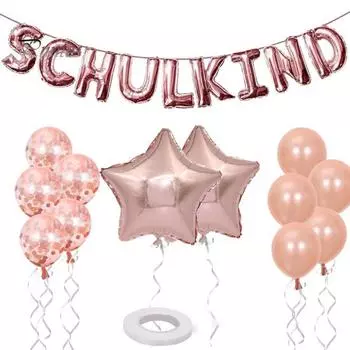 Креативный взрывозащищенный воздушный шар на шнуровке для вечеринки, набор воздушных шаров для сезона «Снова в школу», праздничные принадлежности серебряный