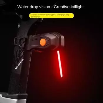 Креативный задний фонарь для велосипеда, предупреждающая лампа Photon Drop, водонепроницаемый перезаряжаемый светодиодный задний фонарь для велосипеда, горный велосипед, шоссейный велосипедный фонарь белый