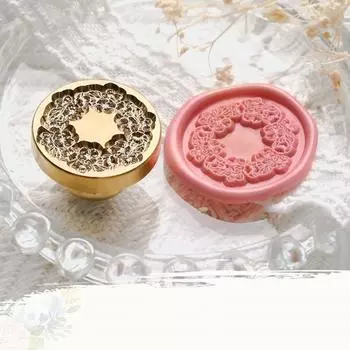 Креативный завод Цветок Штамп Головка для ручного счета Конверт Огнестойкий лак Печать Штамп Головка