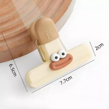 Креативный зажим для герметичного пакета для лица, зажим для еды, кухонные принадлежности, декоративный маленький зажим для холодильника, пластиковый пищевой пакет для хранения S