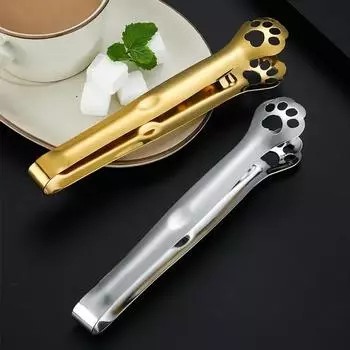 Креативный зажим для льда «Кошачий коготь» из нержавеющей стали 304, удлиненный зажим для кубиков льда, зажим для сахара, утолщенные щипцы для кубиков льда, зажим для кубиков сахара