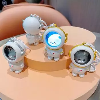 Креативный звездное небо, ночник, брелок с космонавтом, пара, светящийся брелок с медведем, сумка, подвеска, маленький подарок