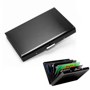 Кредитная карта nalaina Card Легко открывается с одним большим подарочным футляром, мужской футляр, держатель, антискимминг, антимагнитный, использование, ключ, тонкий, емкость,