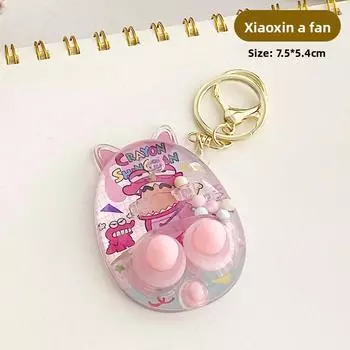 Крейн Чан Шин Тематический Принт Ручная Игра Кольцеброс с Водой Подвеска Консоль