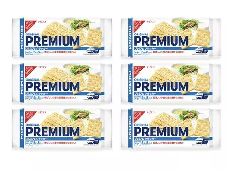 Крекер Nabisco Premium от Japan ORIGINAL PREMIUM Ароматный крекер со вкусом пшеницы, размер W 241 г x 6 штук x 8 упаковок x 6 Mondelz (5 кусков)