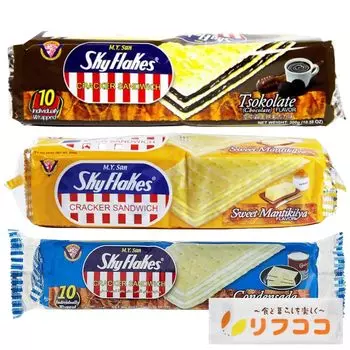 Крекер SkyFlakes Sand Cracker 1 пакетик 300 г 3 вида ассорти набор сладкий сгущенный 1 пакетик всего 3 пакетика набор Крекер SkyFlakes Sand Cracker (шоколад, масло, молоко) каждый,
