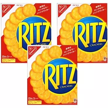 Крекеры Mondelez Ritz 247 г штук x 3 x 3 коробки Nabisco [Оптовая закупка] (25 упаковок)
