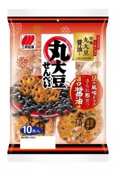 Крекеры Sanko Seika Maru из соевого риса со вкусом соевого соуса Umakuchi, 10 шт. x 12 пакетов